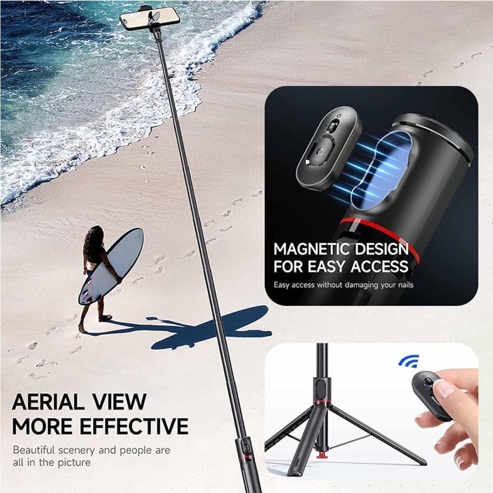 Black Selfie Stick with Remote - Picture 6 of 7